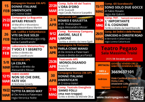 Spettacoli al Teatro Pegaso