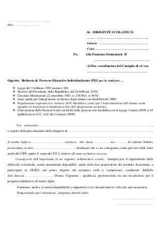 SCARICA PEI COMPILATI DA