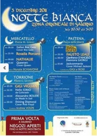 Informazione Campania - SALERNO - SABATO 3 DICEMBRE LA PRIMA NOTTE BIANCA NELLA ZONA ORIENTALE