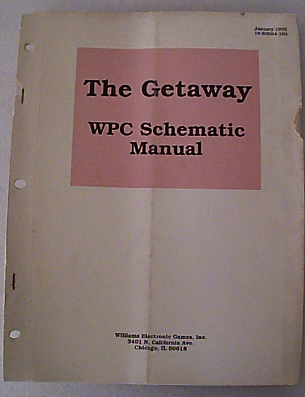 MANUALE FLIPPER THE GATEWAY WILLIAMS