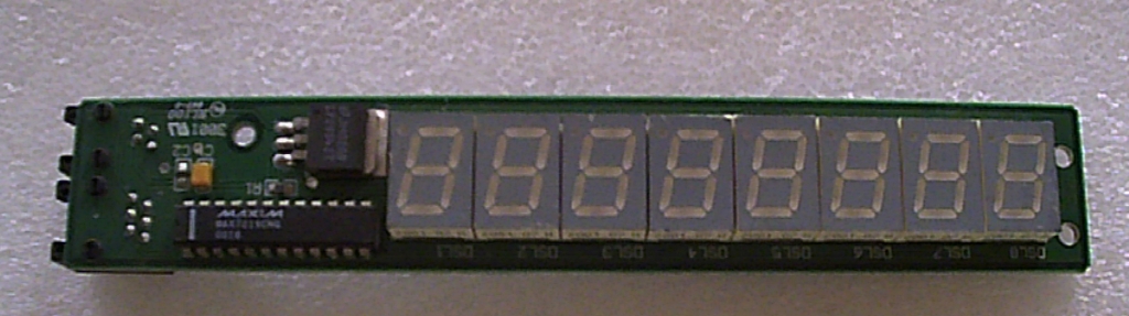 SCHEDA DISPLAY A 8 PER SLOT A RULLI