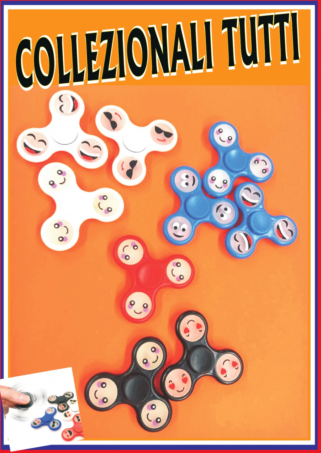 GADGET X PALLINE SOPRESA SPINNER EMOTICON