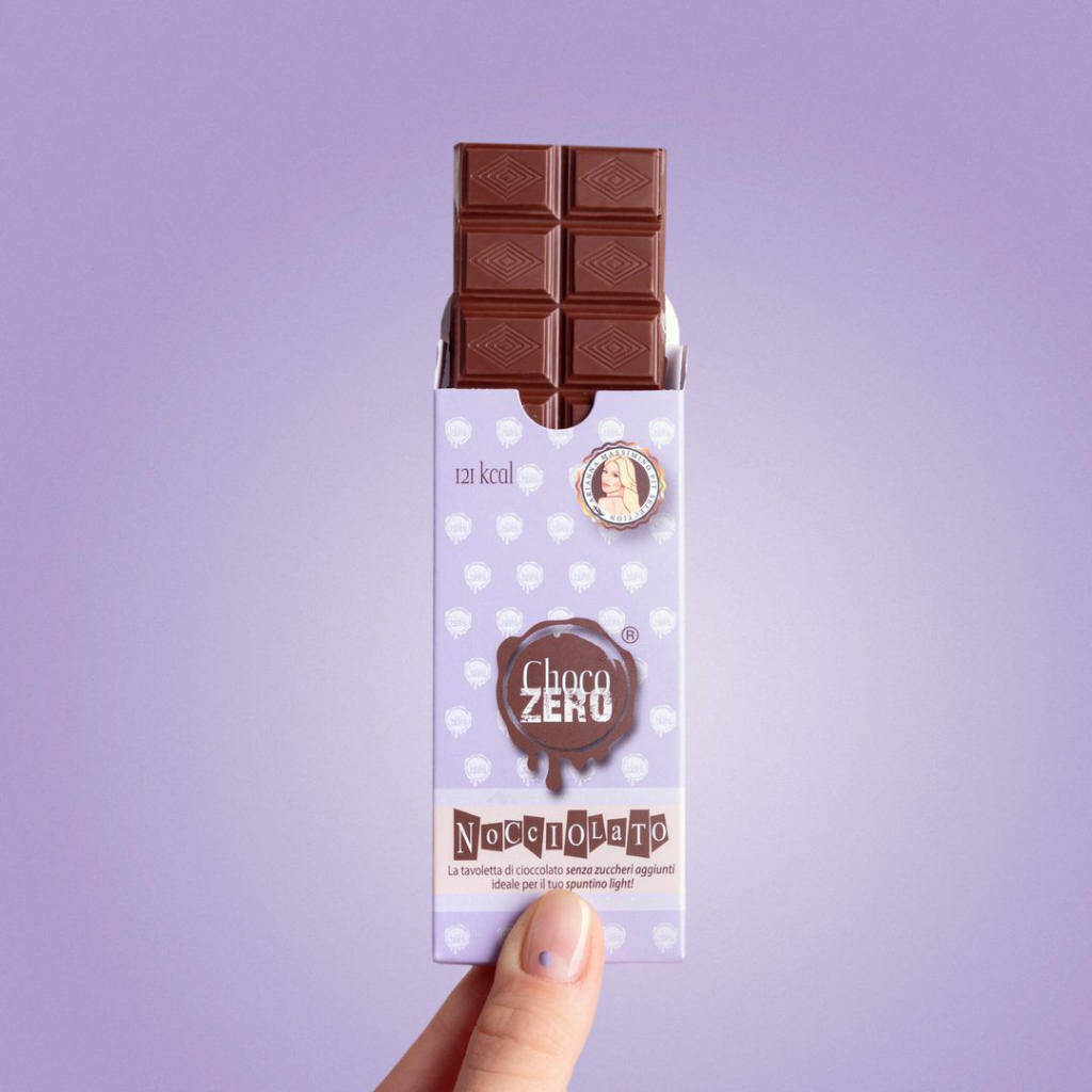 CHOCO ZERO - TAVOLETTA GUSTO NOCCIOLATO FONDENTE