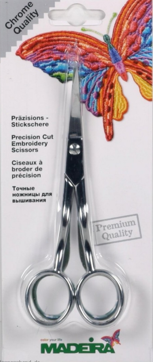 FORBICE DA RICAMO CON DOPPIA CURVATURA MADEIRA