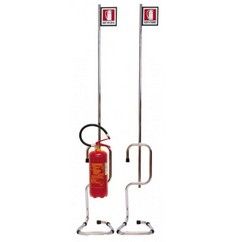 PIANTANA PORTAESTINTORE CON ASTA E CARTELLO