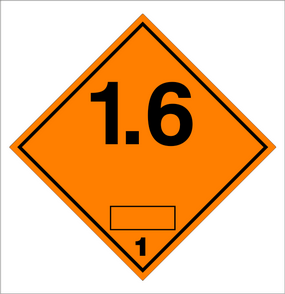 ESPLOSIVI CL. 1/6 DIM. [cm]: 10x10