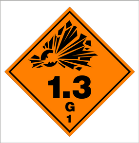 ESPLOSIVI CL. 1.3 DIM. [cm]: 10x10