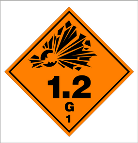 ESPLOSIVI CL. 1.2 DIM. [cm]: 10x10