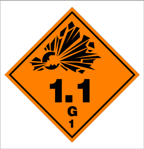 ESPLOSIVI CL. 1.1 DIM. [cm]: 10x10