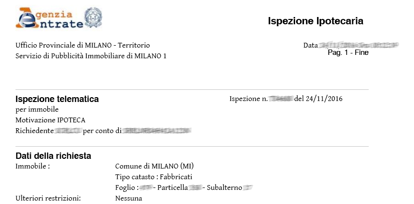 Ispezioni ipotecarie standard