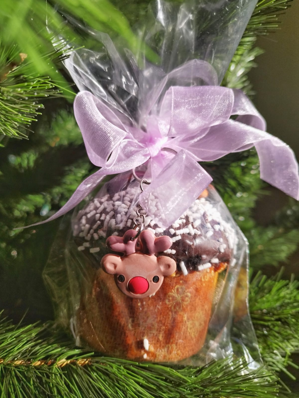 Panettoncino ricoperto di cioccolato