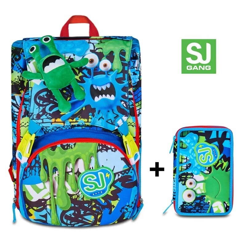 ZAINO SEVEN SJ GANG ESTENSIBILE BIG FANTASYS BOY + ASTUCCIO 3 ZIP SEVEN SJ GANG