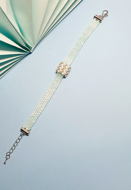 Bracciale donna "SATINO VERDE"