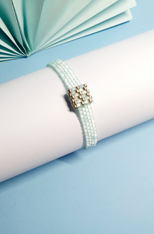 Bracciale donna "SATINO VERDE"