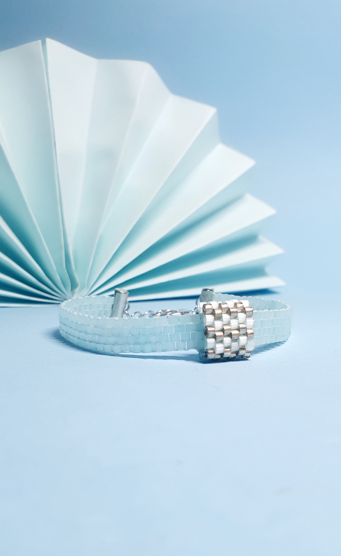 Bracciale donna "SATINO VERDE"