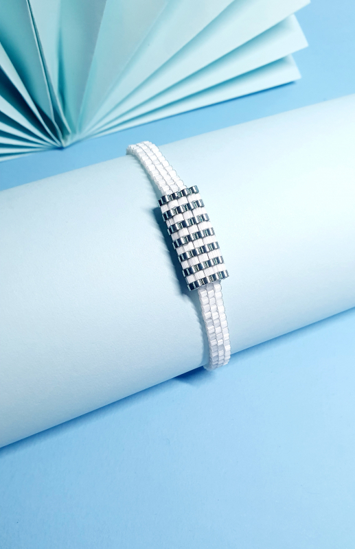 Bracciale donna "SATINO BIANCO"