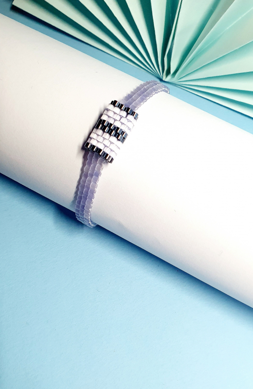 Bracciale donna "SATINO LILLA"