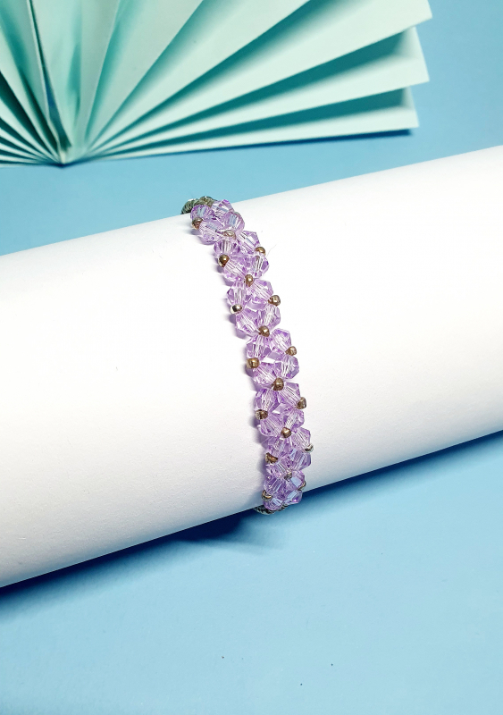 Bracciale donna "CRYSTAL LILLA"