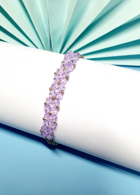 Bracciale donna "CRYSTAL LILLA"