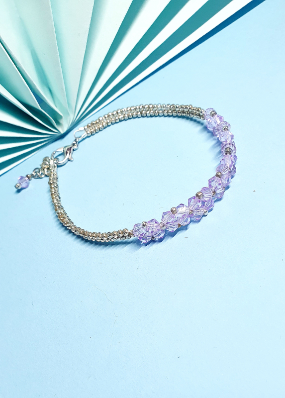 Bracciale donna "CRYSTAL LILLA"