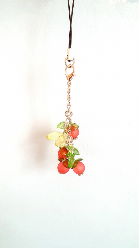 Charm cellulare/borsa "RIBES ROSSO"