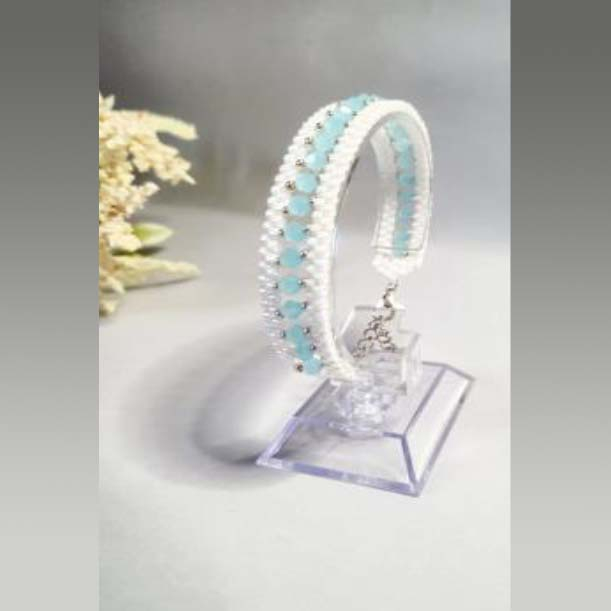 Bracciale donna con cristalli bicono