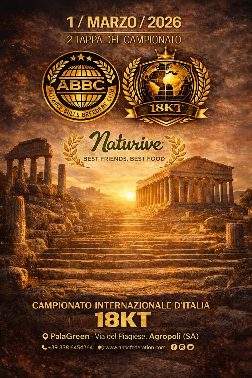 Iscrizione per 3 cani: 75 eur (25 eur a cane)