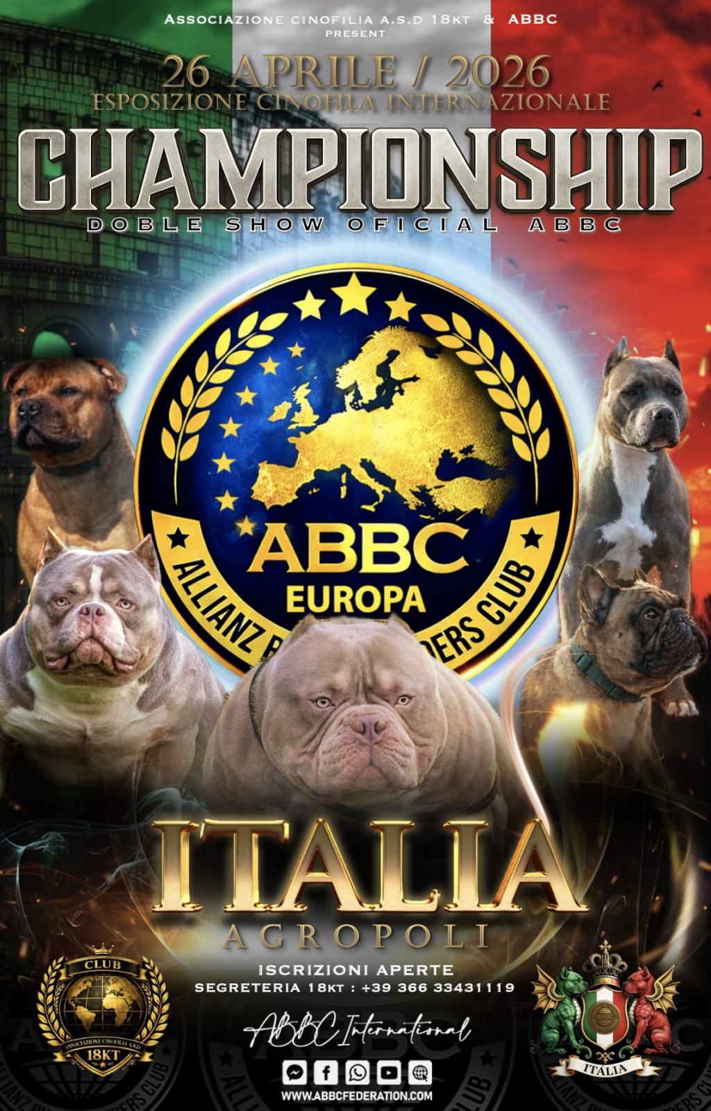 Iscrizione multirazza 40 euro (gazebo 70 euro)