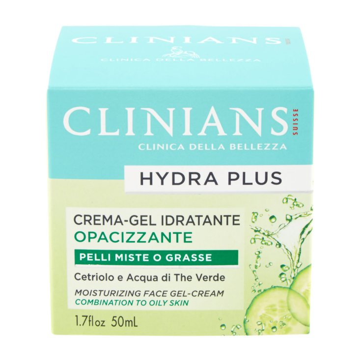 Clinians Hydra Plus Crema Viso Idratante Opacizzante per pelli miste o grasse 50 ML