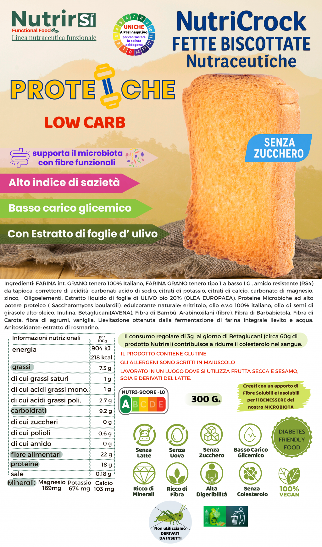Fette Biscottate Proteiche Low Carb Effetto alcalinizzante per contrastare la spinta acidogena